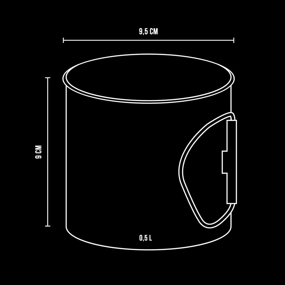 Kubek Lugo 0,5L<Alpinus Discount