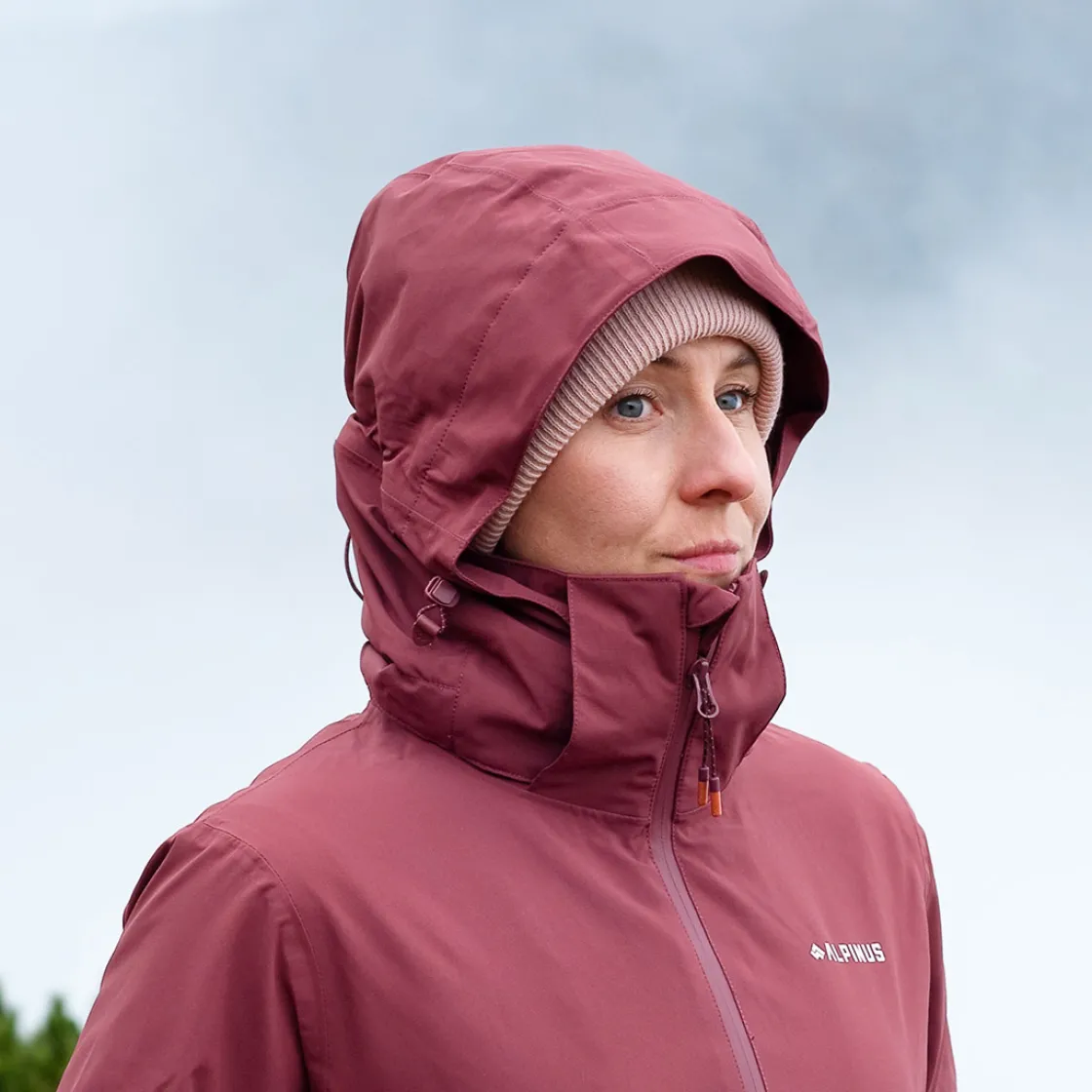 Płaszcz damski przeciwdeszczowy Urmia<Alpinus Clearance